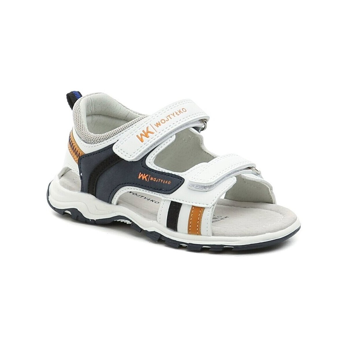 Wojtylko  1S25398B bílo modré dětské sandály  Bílá