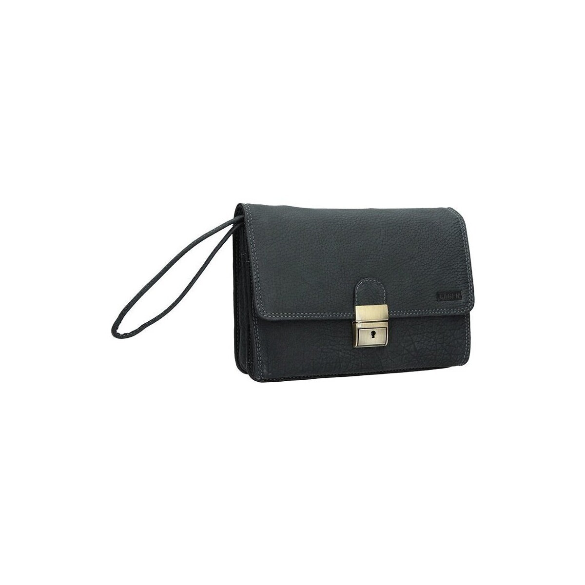 Lagen  E-2015-W černá kožená etue  Černá
