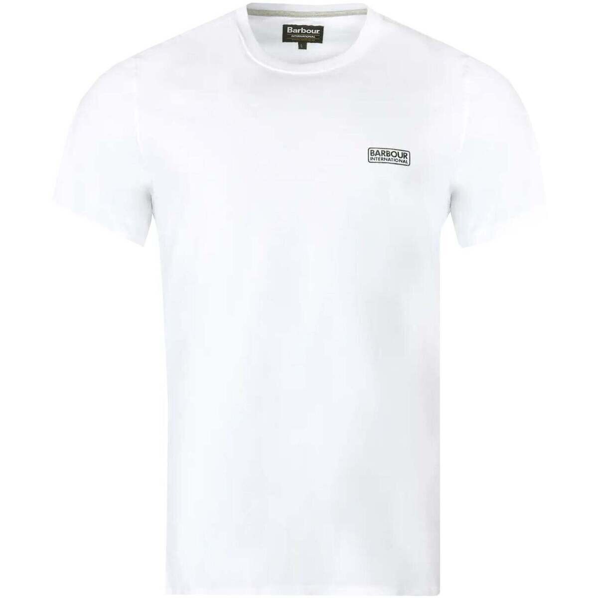 Barbour  Small Logo T-Shirt White/Black  Bílá