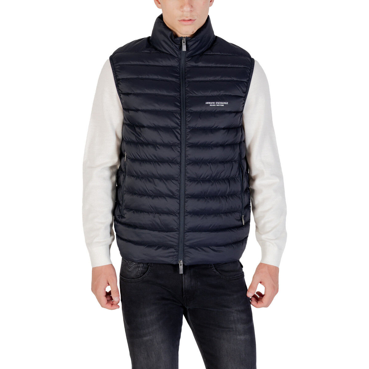 EAX  DOWN WAISTCOAT XM001576 AF16927  Modrá