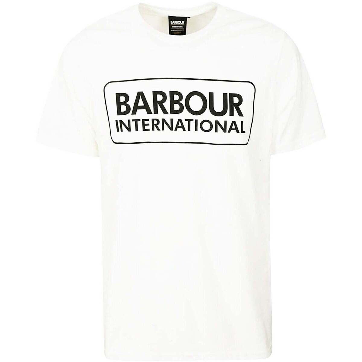 Barbour  Essential Large Logo T-Shirt White  Bílá