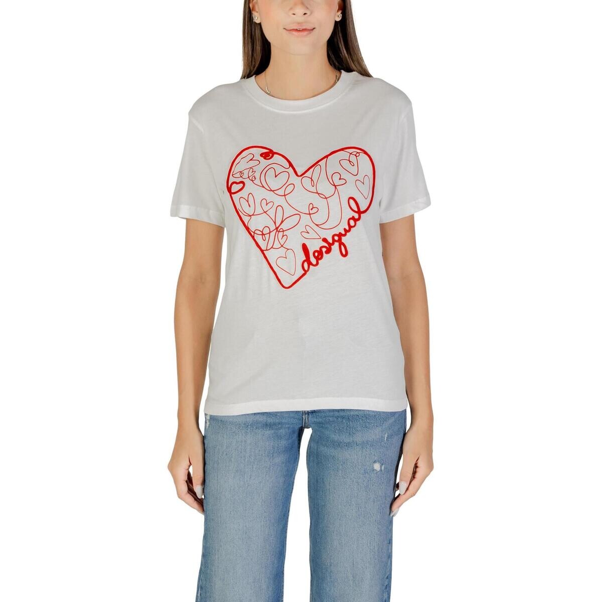 Desigual  TS_ROMA 25WWTK50  Bílá