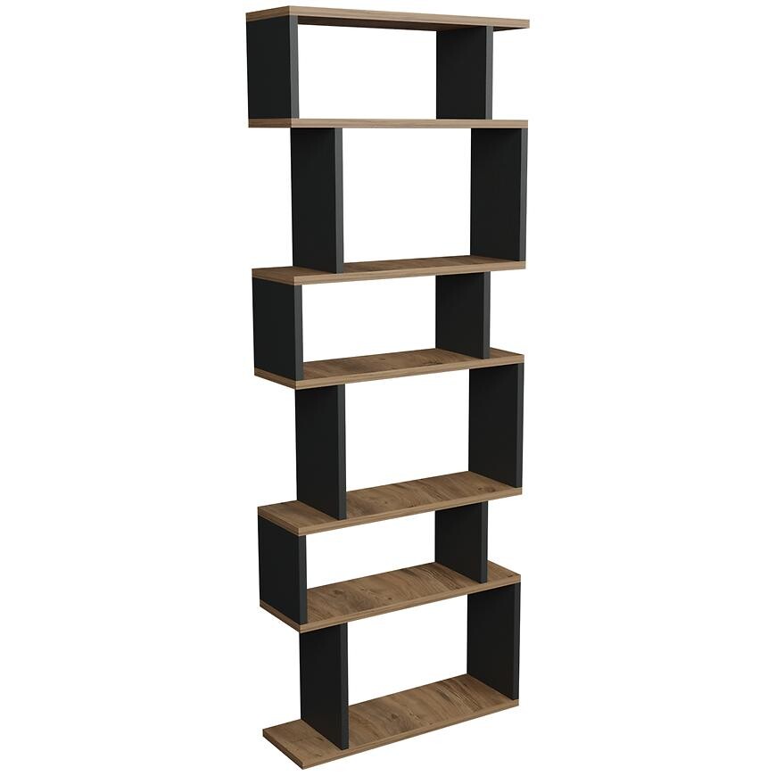 Regál FD-ZMBS-071 antracit/natural