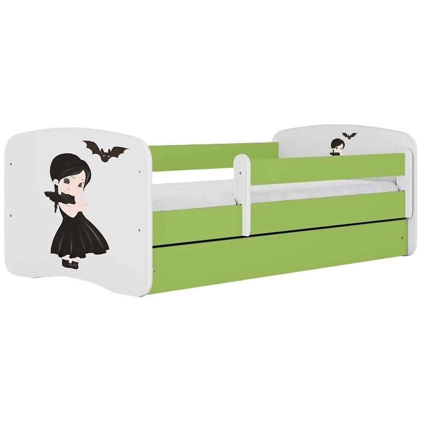 Dětská postel Babydreams+SZ+M zelená 70x140 Wednesday