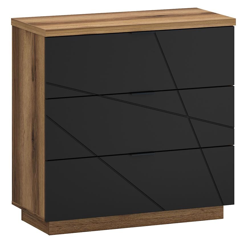 Komoda 3s Orient G dub delano/černý