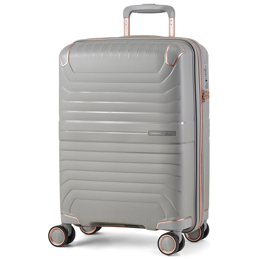 Cestovní kufr Rock Astrid 36 l+ - šedý