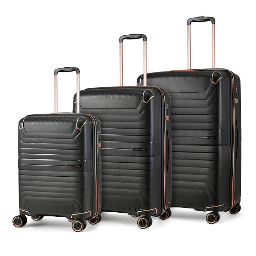 Sada 3 cestovních kufrů Rock Astrid - černá