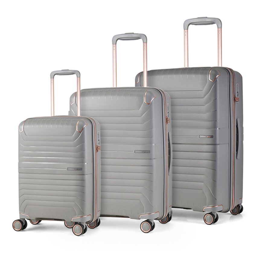 Sada 3 cestovních kufrů Rock Astrid - šedá