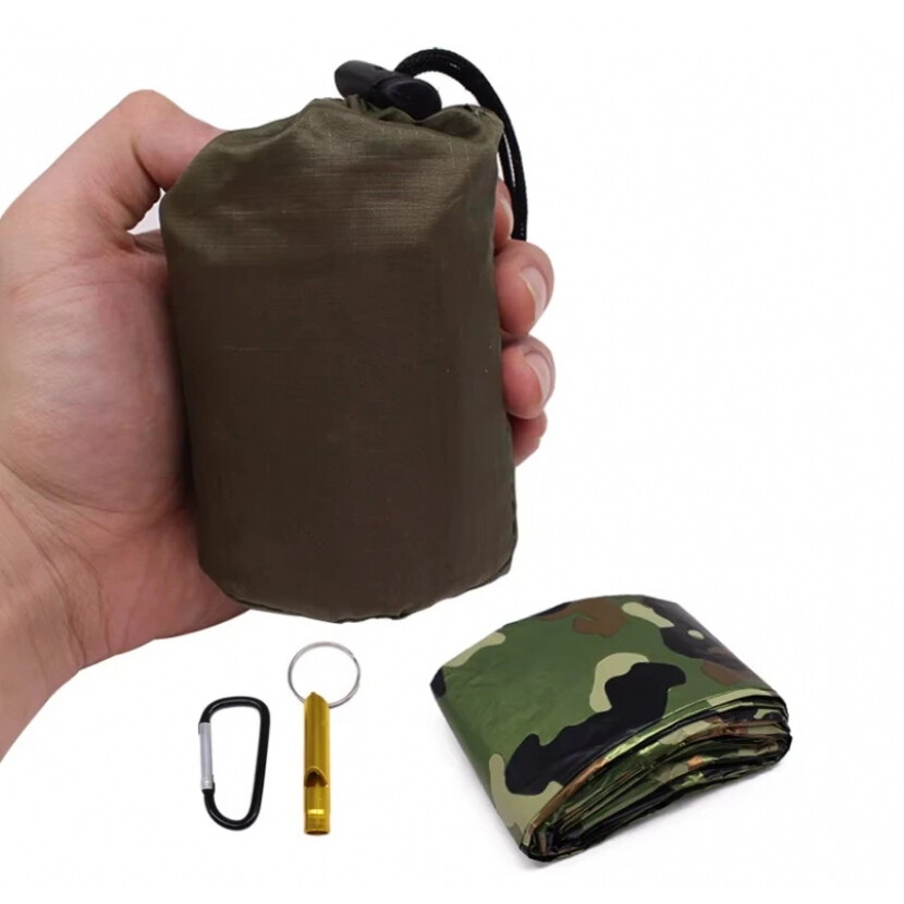 Nouzový termální spací pytel - woodland