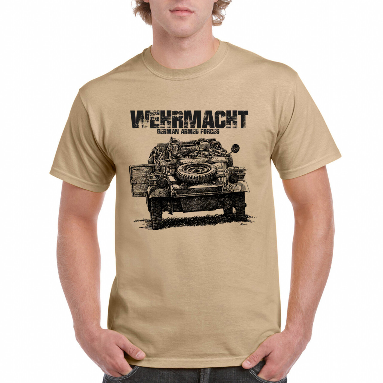 Triko Striker Wehrmacht German Armed Forces - béžové, M