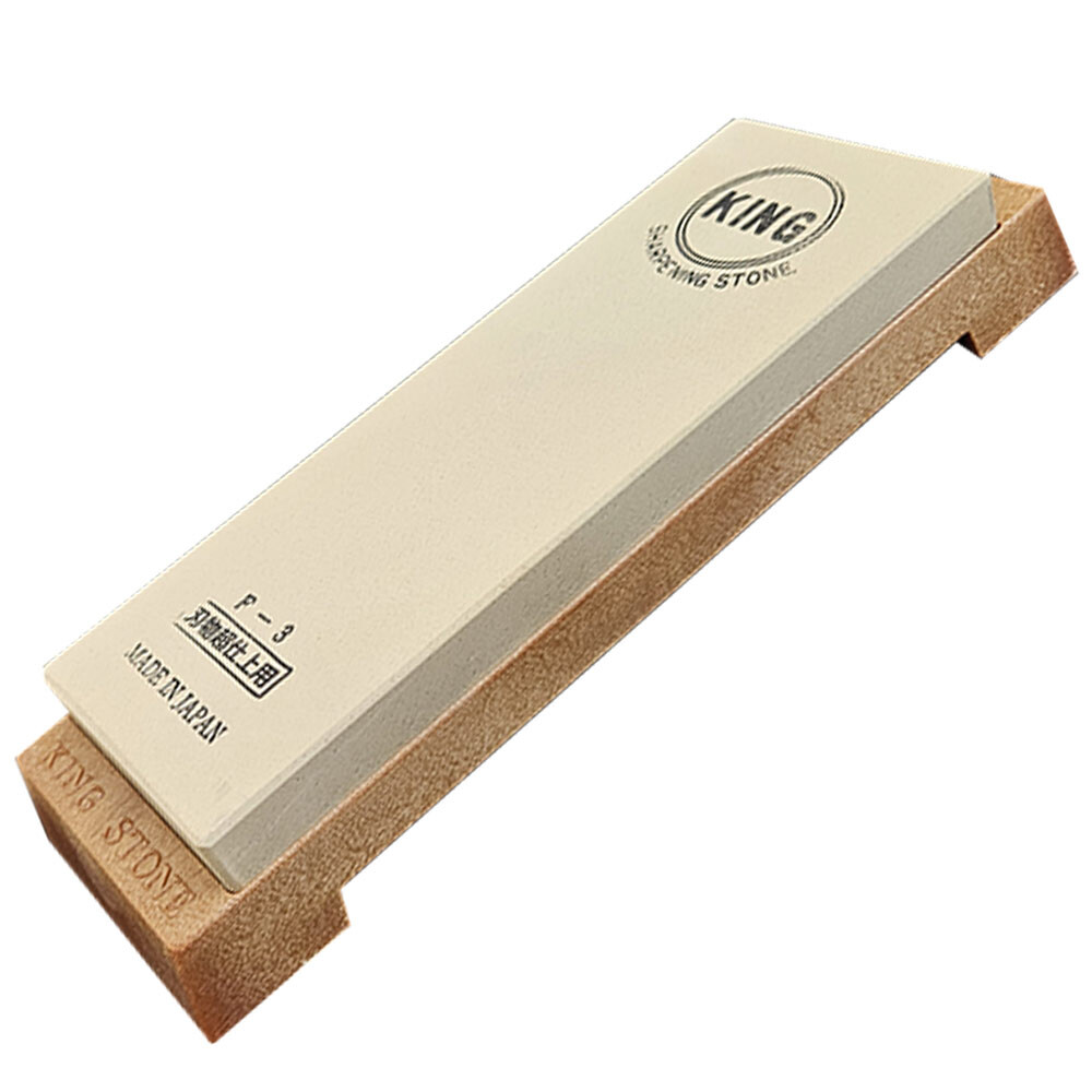 Vodní brusný kámen se základnou King Deluxe F‑3 JIS 4000 - béžový