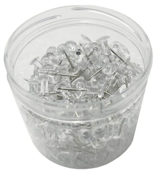 pkstar.cz Připínáčky - transparentní - 200 ks - PK79-14