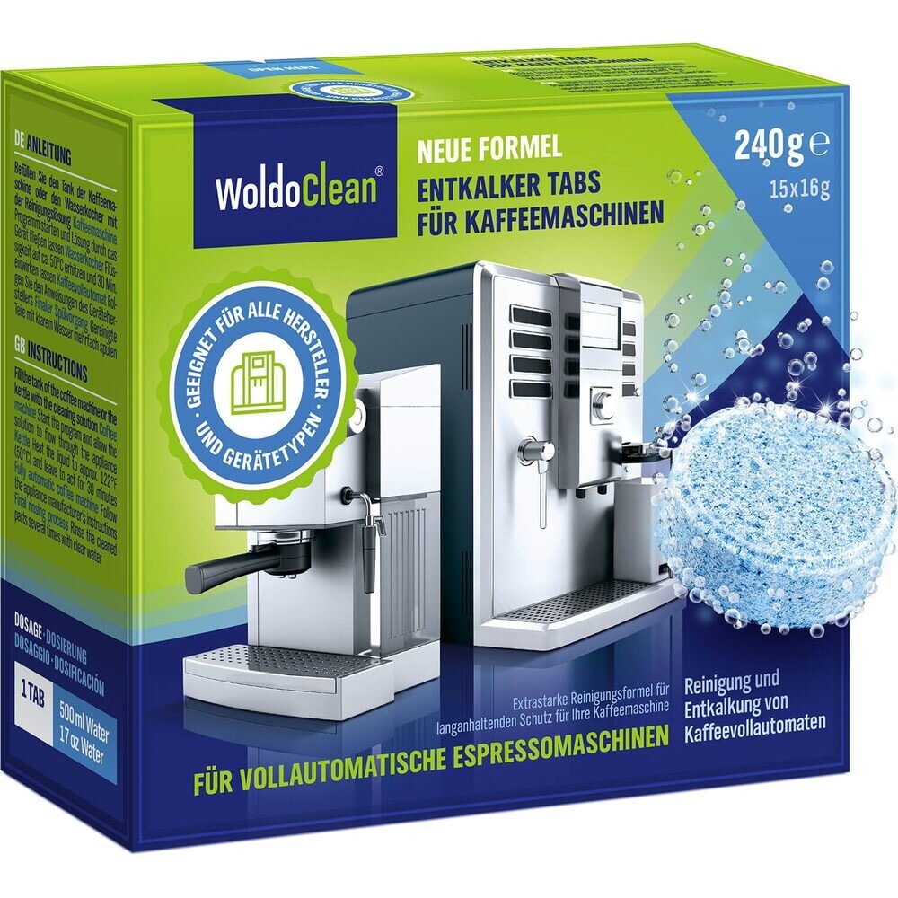 Odvápňovací tablety pro kávovary 15ks - WoldoClean®
