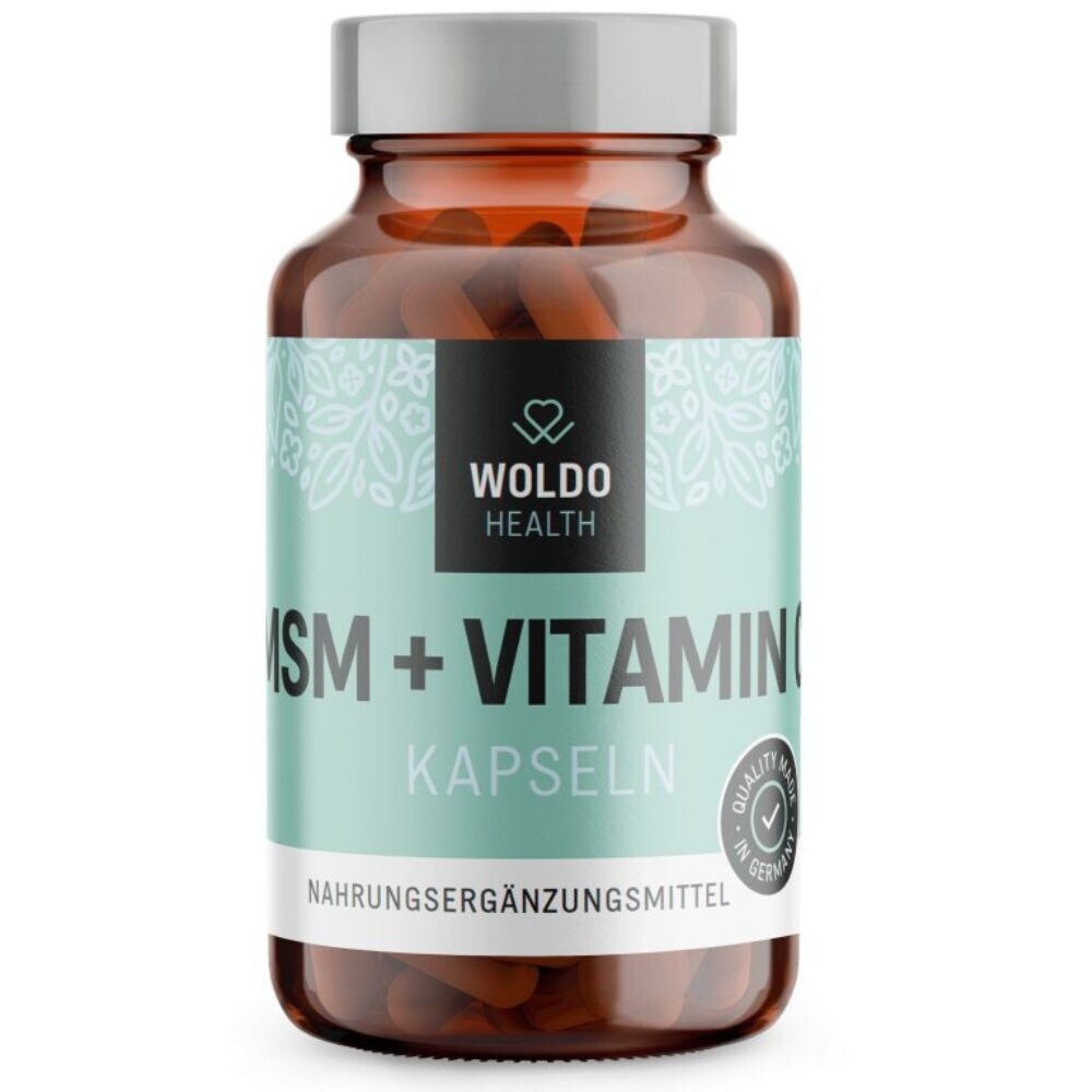 MSM s Vitamínem C - 180 kapslí - WoldoHealth®