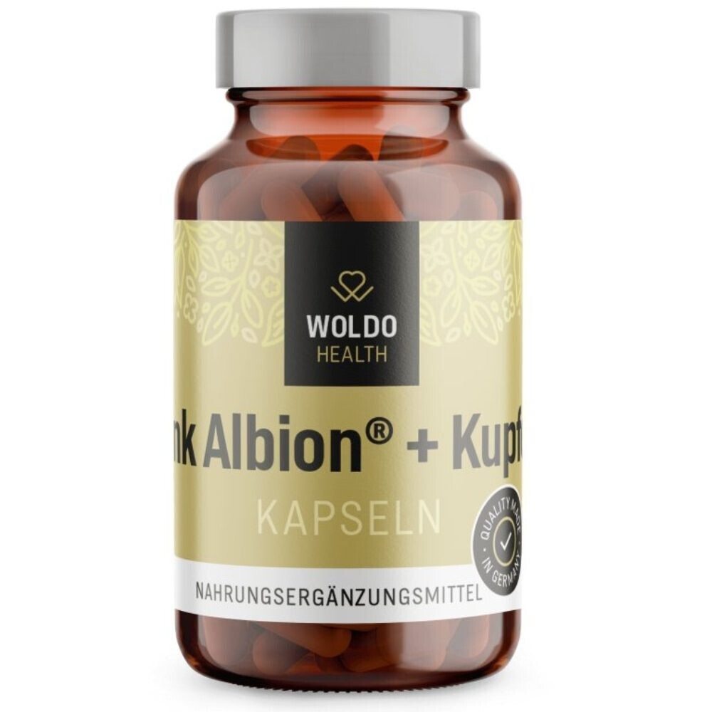 Zinek s mědí 90 kapslí - WoldoHealth®