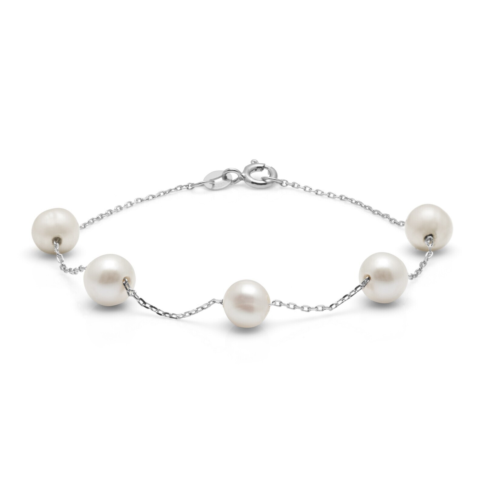 AURA Stříbrný dámský náramek s pravými perlami Kyoto Pearl TKKP028C