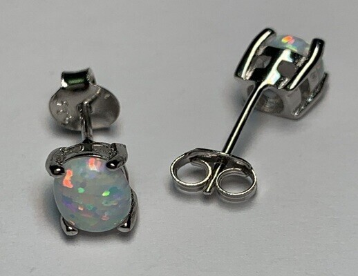 MOISS Stříbrné náušnice se syntetickými opály E0002806