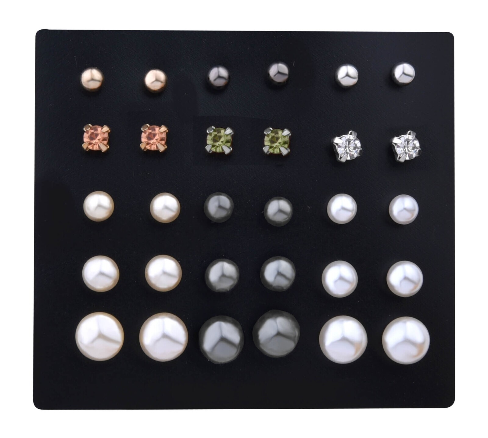 Troli Sada půvabných náušnic - pecky (15 párů)