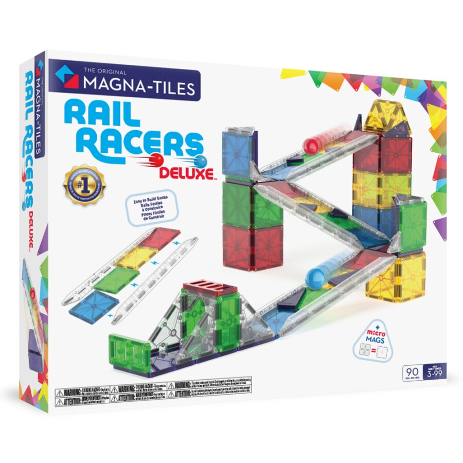 Magna-Tiles Magnetická stavebnice Rail Racers Deluxe 90