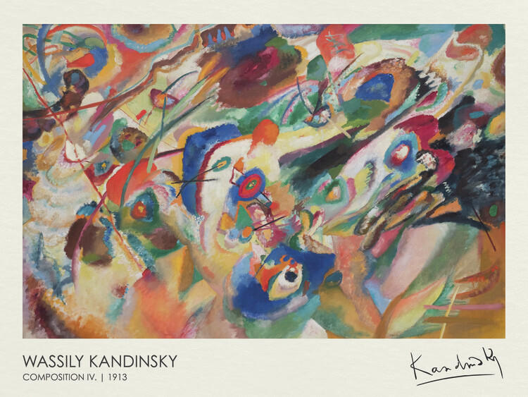 Wassily Kandinsky Obrazová reprodukce Composition VII. (1913), Wassily Kandinsky, 40 × 30 cm