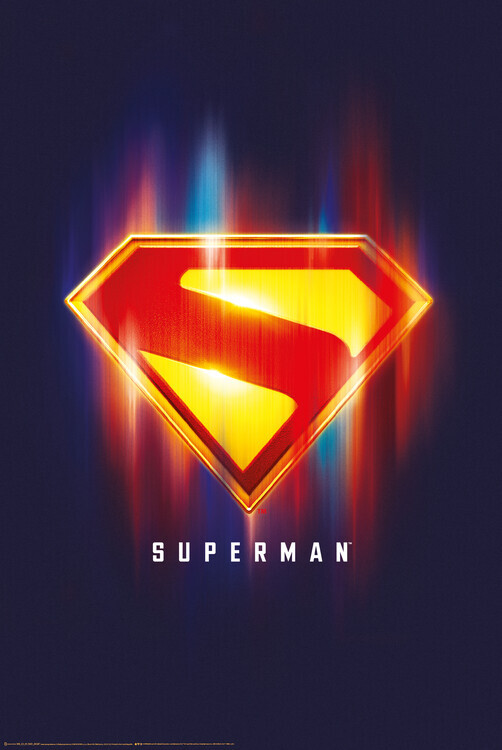 Europosters Plakát, Obraz - Superman 2025 - S logo blurred, 61 × 91.5 cm