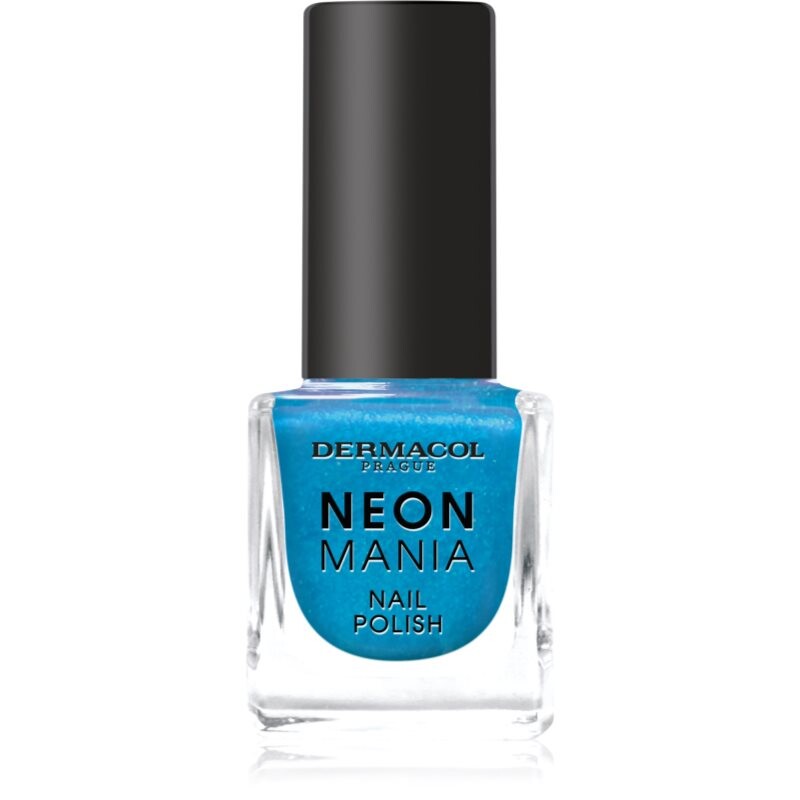 Dermacol Neon Mania lak na nehty odstín 6 Azure Aqua 5 ml