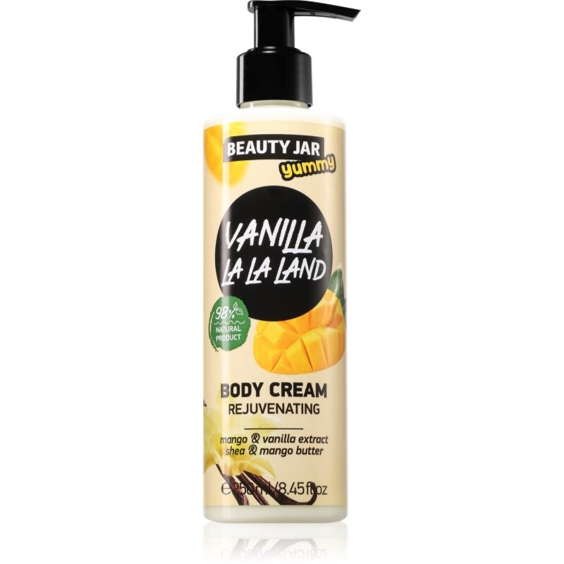 Beauty Jar Yummy Vanilla La La Land omlazující krém na tělo 250 ml
