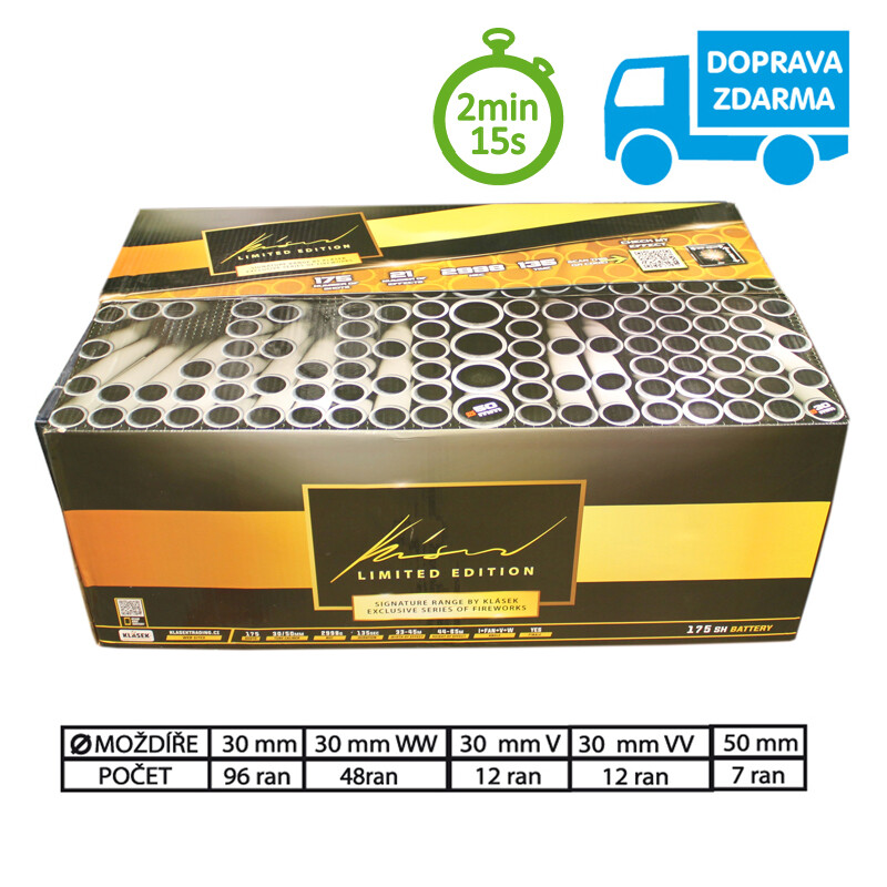 SLOŽENÝ OHŇOSTROJ 175 RAN 30 mm+50 mm