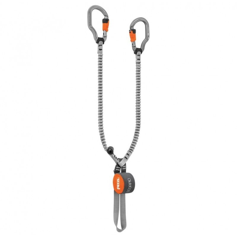 Petzl Ferratový tlumič pádu s karabinami Petzl Scorpio Vertigo Šedá