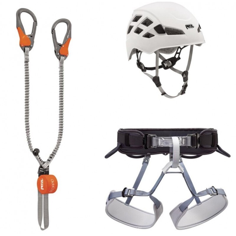 Petzl Kompletní sada Petzl Kit Via Ferrata Eashook Šedá
