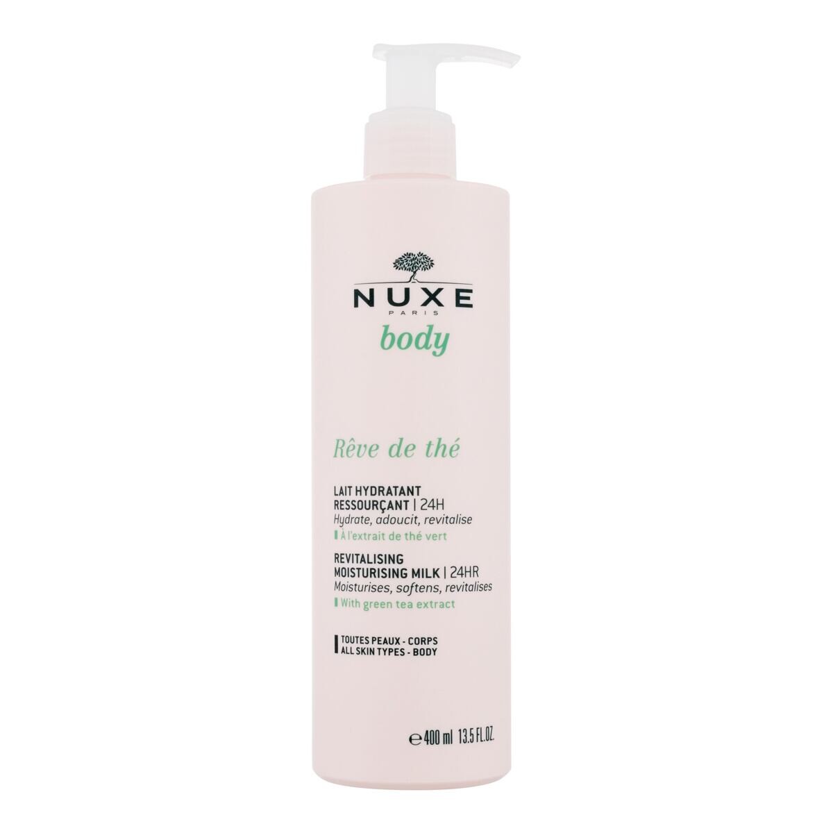 NUXE Rêve de Thé Revitalising Moisturising Milk hydratující, zjemňující a revitalizační tělové mléko 400 ml pro ženy