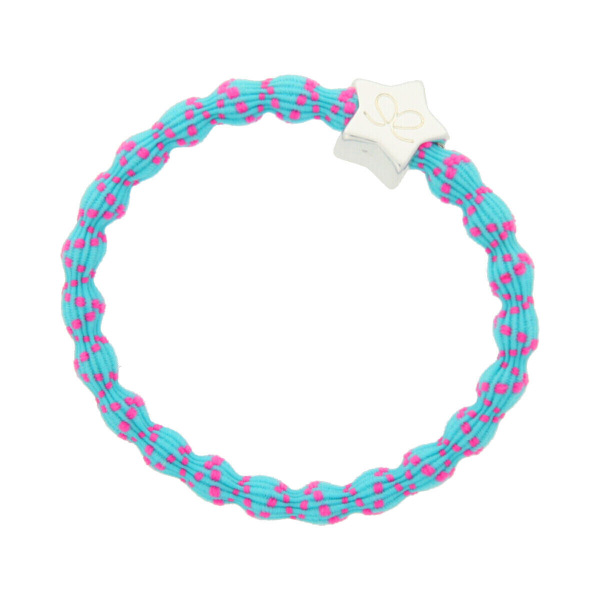 By Eloise London Silver Star Pink on Blue náramek / gumička do vlasů odstín pink on blue pro ženy