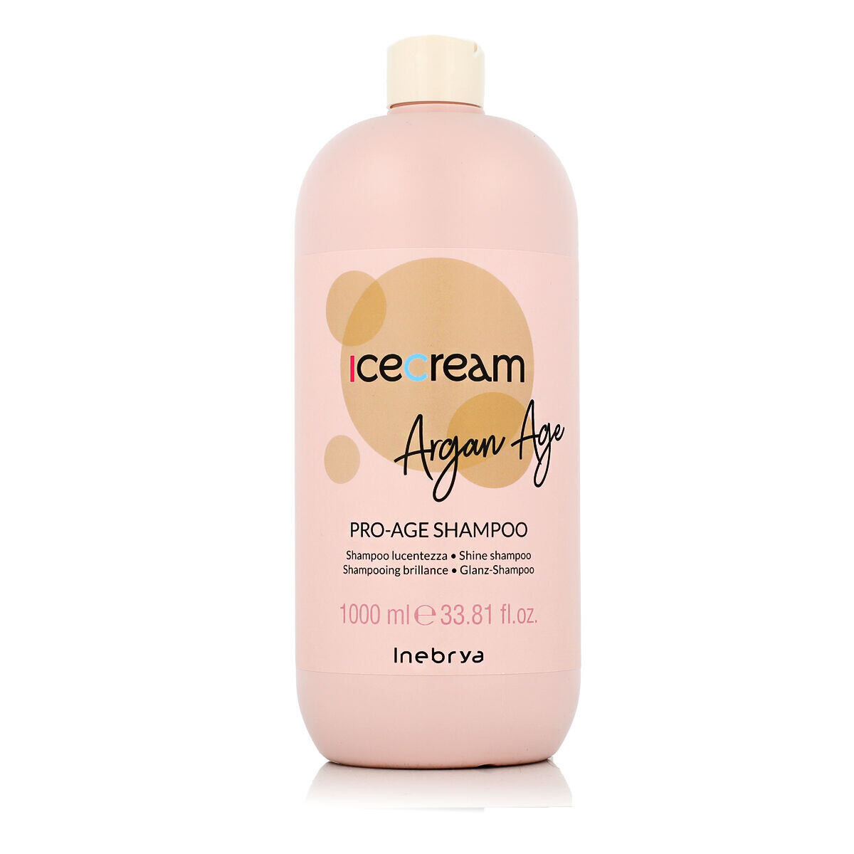 Inebrya Ice Cream Argan Age Pro-Age Shampoo vyživující šampon pro suché a zcitlivělé vlasy 1000 ml unisex