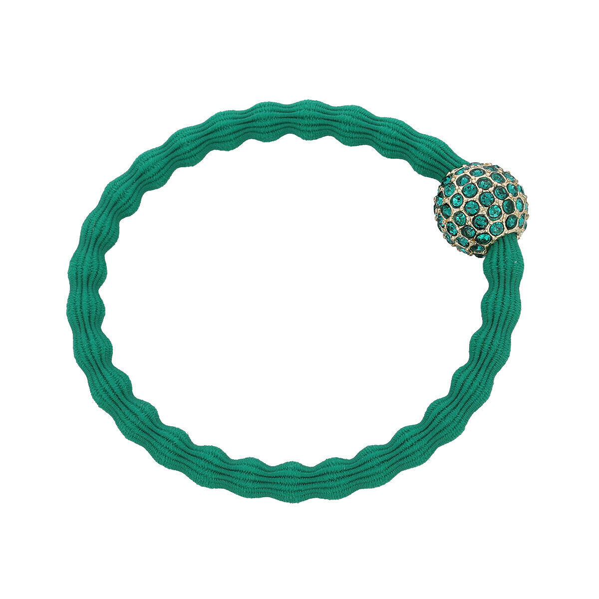 By Eloise London Bling Charms Disco Ball Emerald Green náramek / gumička do vlasů pro ženy
