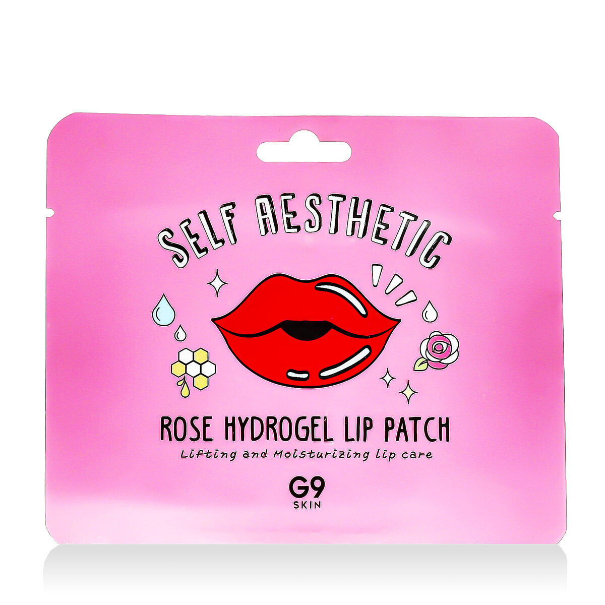 G9SKIN Self Aesthetic Rose Hydrogel Lip Patch hydratační gelová maska na rty 3 g