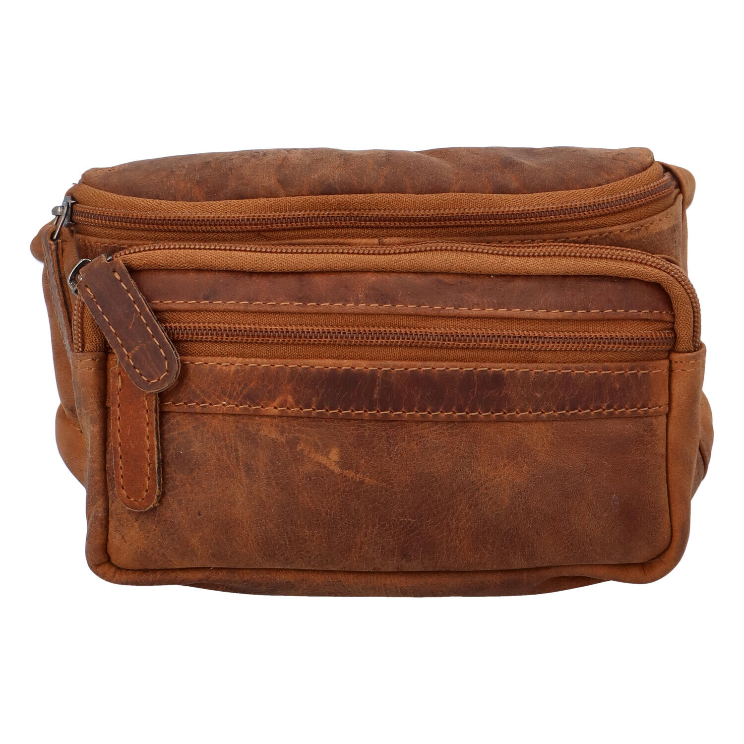 Pánská kožená ledvinka Greenwood  Thomas, světle hnědá