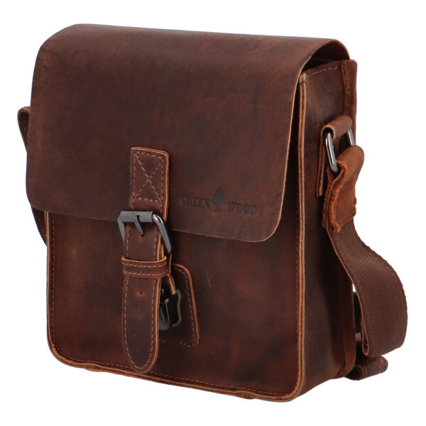 Kožená pánská crossbody taška Mauve, Sandal