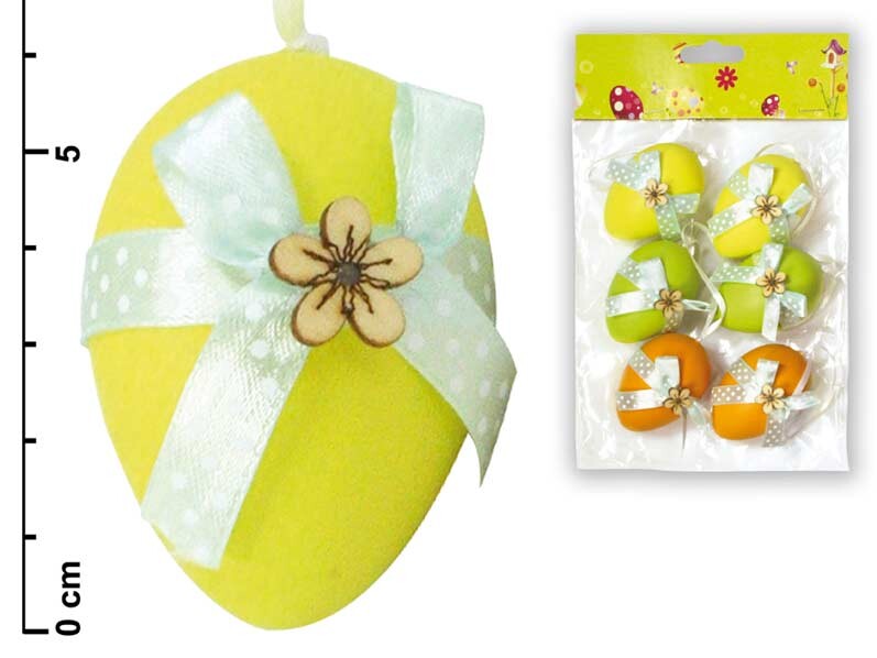 MFP 2221085 Vajíčka plast 6cm/6ks mix S34019A