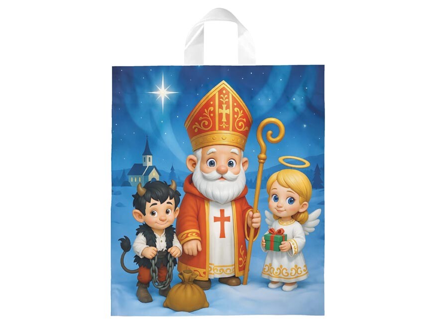 MFP 5252930 Igelitová Mikulášská taška XL vzor22 40x46x8 (s uchem)