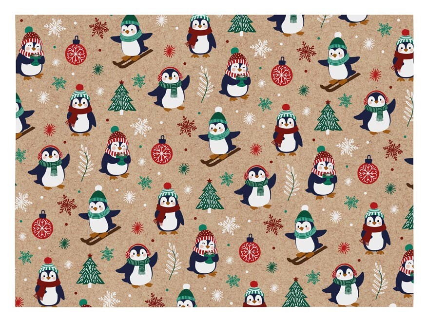 MFP 5811862 Balicí papír vánoční KRAFT V309 100x70