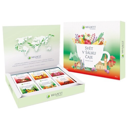 Megafyt Svět v šálku čaje kolekce čajů 6x5x2g