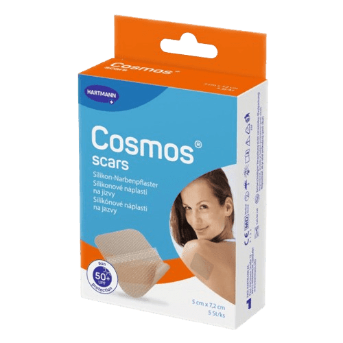 Cosmos Scar náplast na jizvy silikon.5x7.2cm 5ks