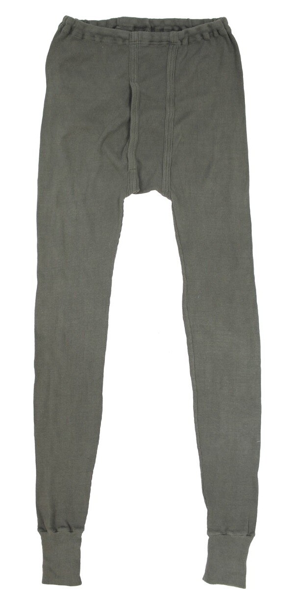 Spodky termo žebrované bavlněné zelené Rakousko originál použité Stav: použité, Vyberte velikost: 4