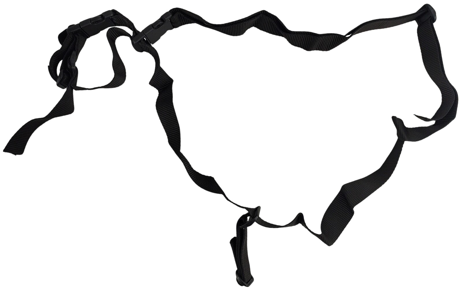 Popruh na zbraň tříbodový černý