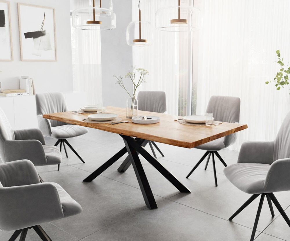 Jídelní stůl Edge 200x100 cm přírodní akácie live