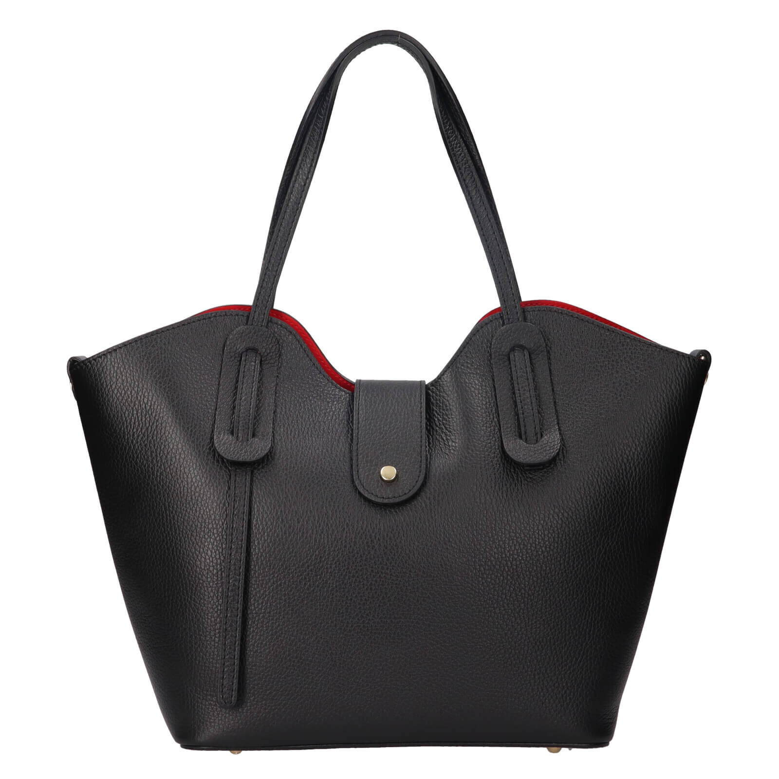 Dámská kožená kabelka Italia Zita - černá