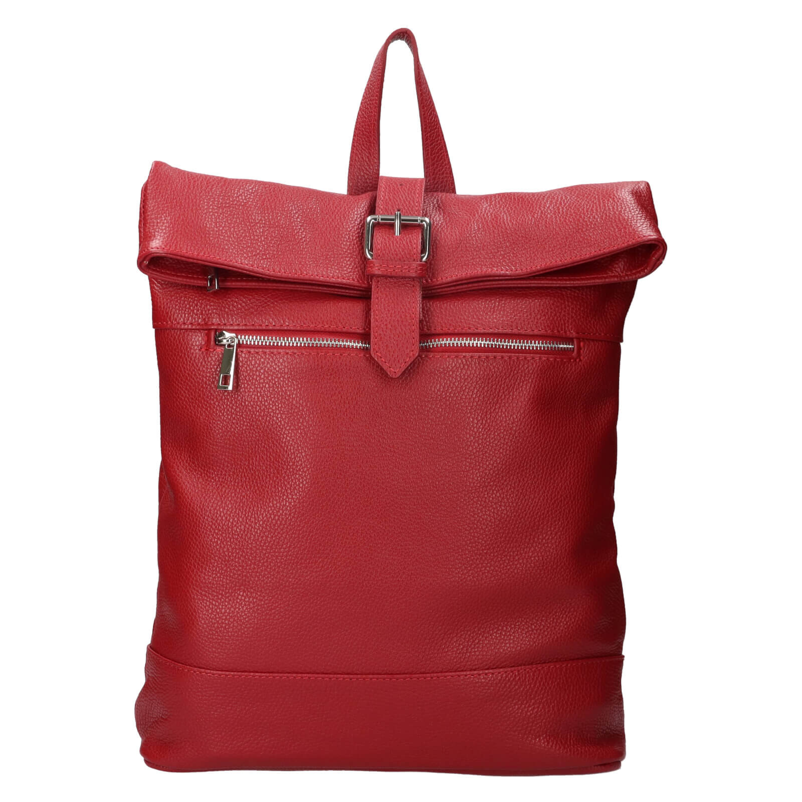 Dámský kožený batoh Italia Babet - tmavě červená