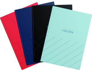 TOP 2000 - Kniha záznamní TOP 2000 Colors A5/96 listů, čtverečkovaná, mix