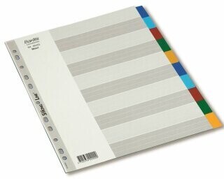 Bantex - Rozřaďovač A4+ Bantex 10 barevných listů