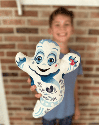 Levandulový polštářek „Strašidýlko Emílek“